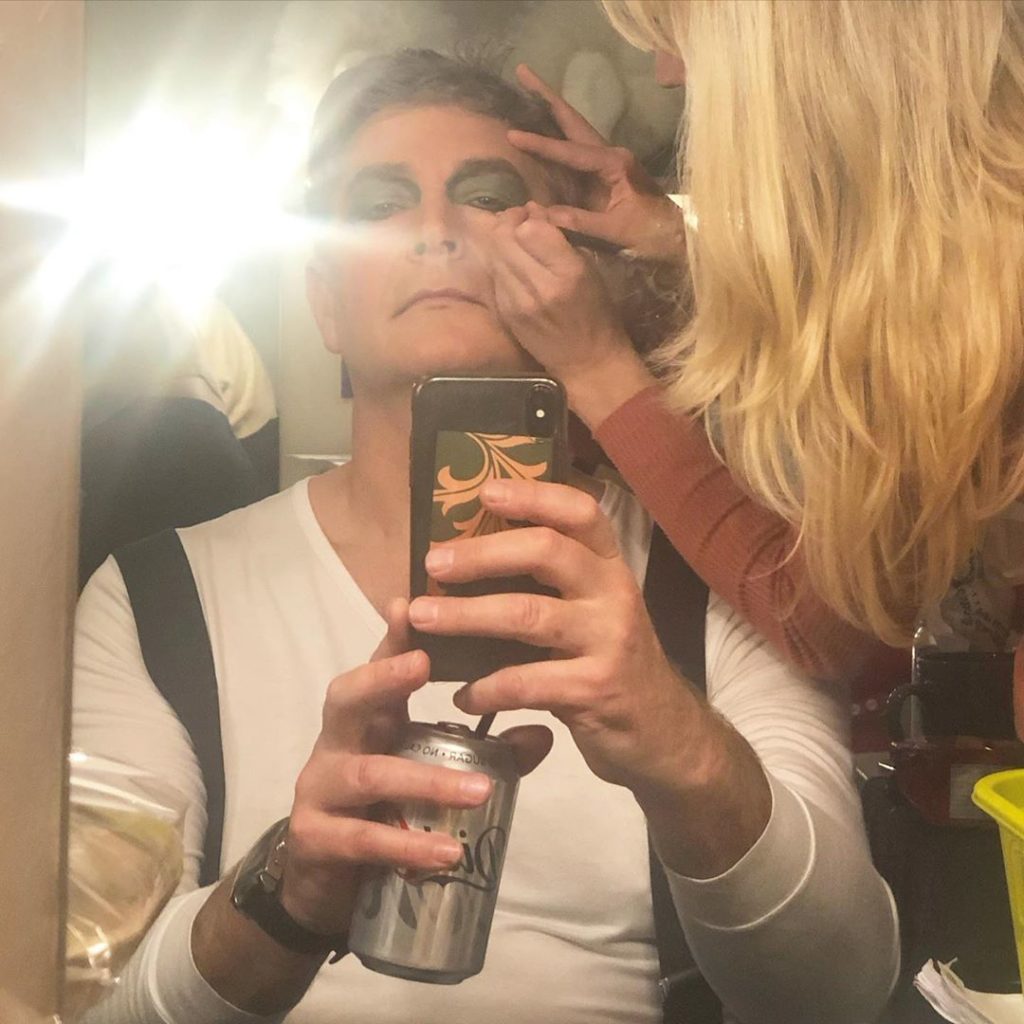 richardmiers: In hair and makeup getting ready for the gala performance of Jack and The Blings… In hair and makeup getting ready for the gala performance of Jack and The Blings...