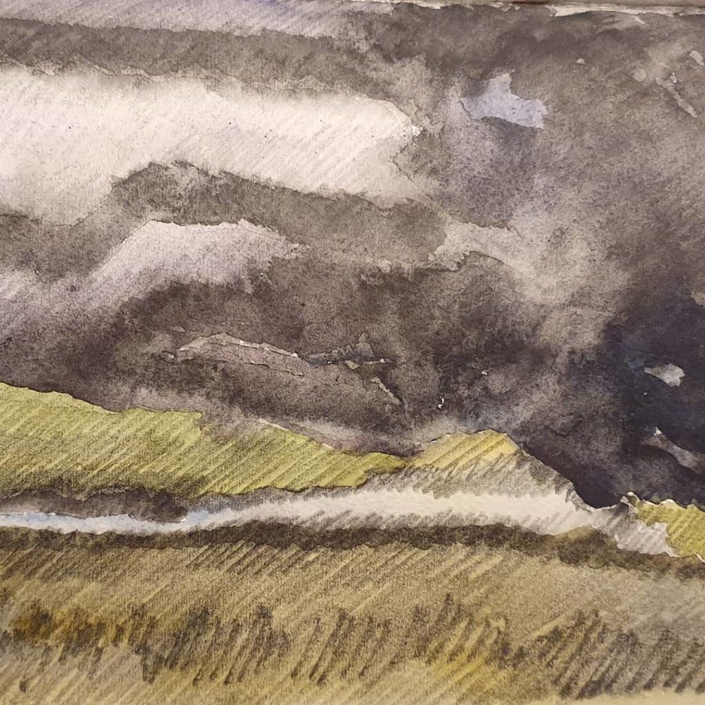 Landscape studies 36-46 with some wet drawing

#dailypaintingproject...