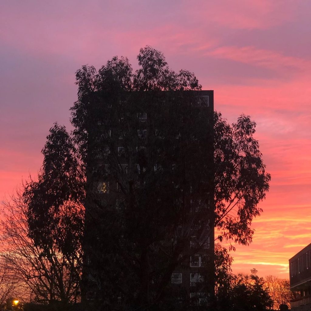 Red sky in the morning! View from our new home in Fulham just now... how’s your ...