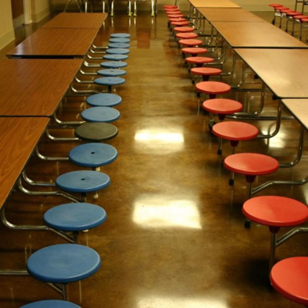 gardendesignmag: That’s a shiny floor! Polished and stained cafeteria floor by East Tennessee Con… That’s a shiny floor! Polished and stained cafeteria floor by East Tennessee Con...