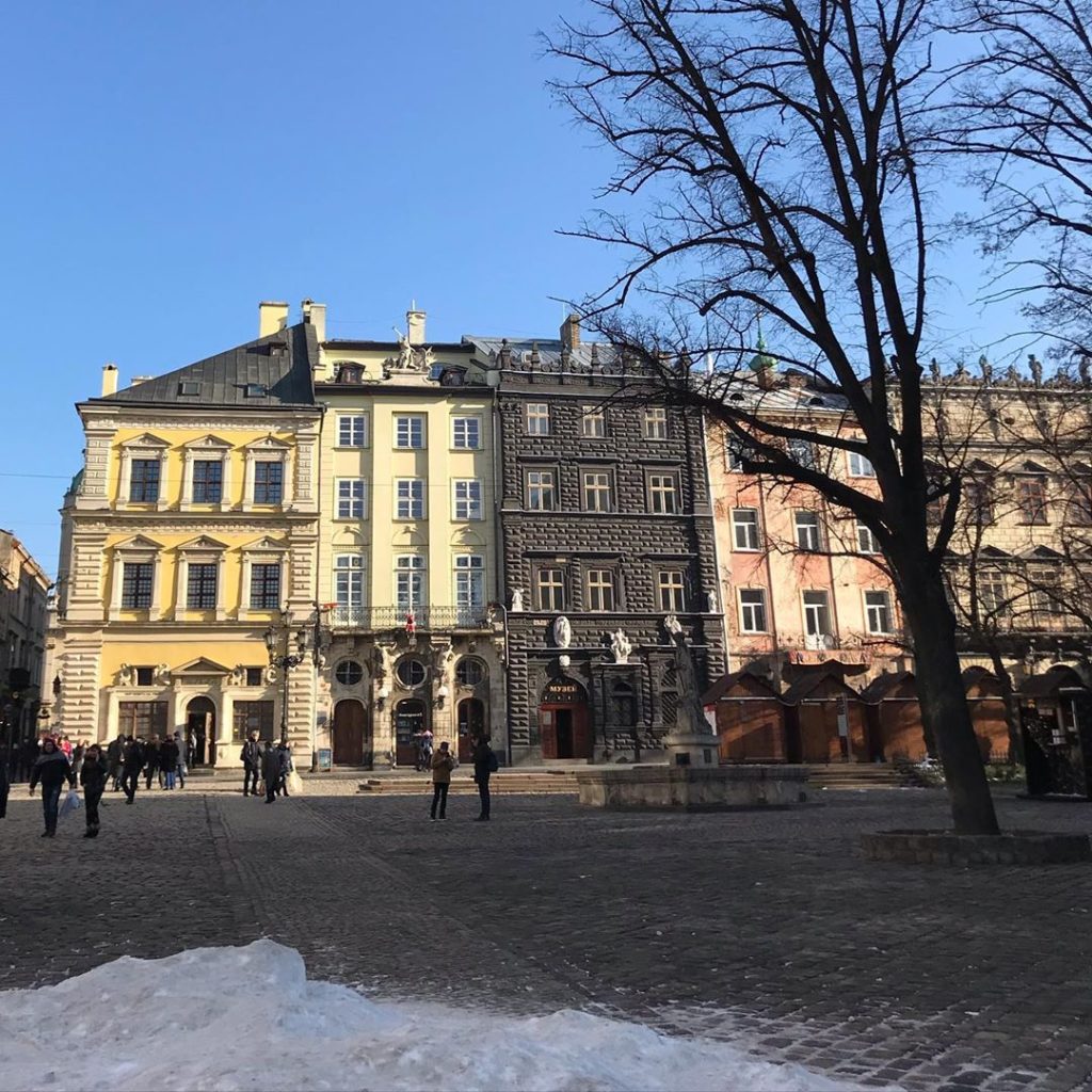 16th and 17th houses on #rynoksquare in the old centre of #lviv including the Bl...