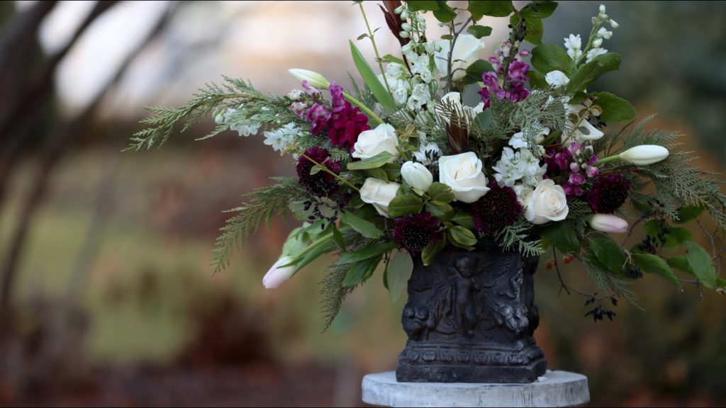 Cut Flower Arrangement Start to Finish *Unedited* 🌿