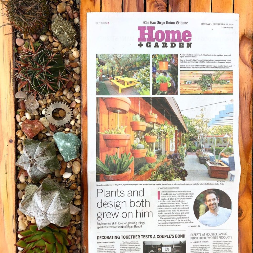 Thanks @sandiegouniontribune for this weekend’s Home and Garden feature! The sto...
