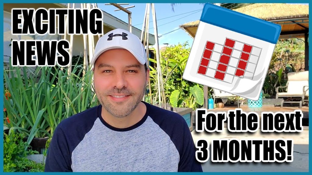 Exciting News About the Next 3 Months!!!