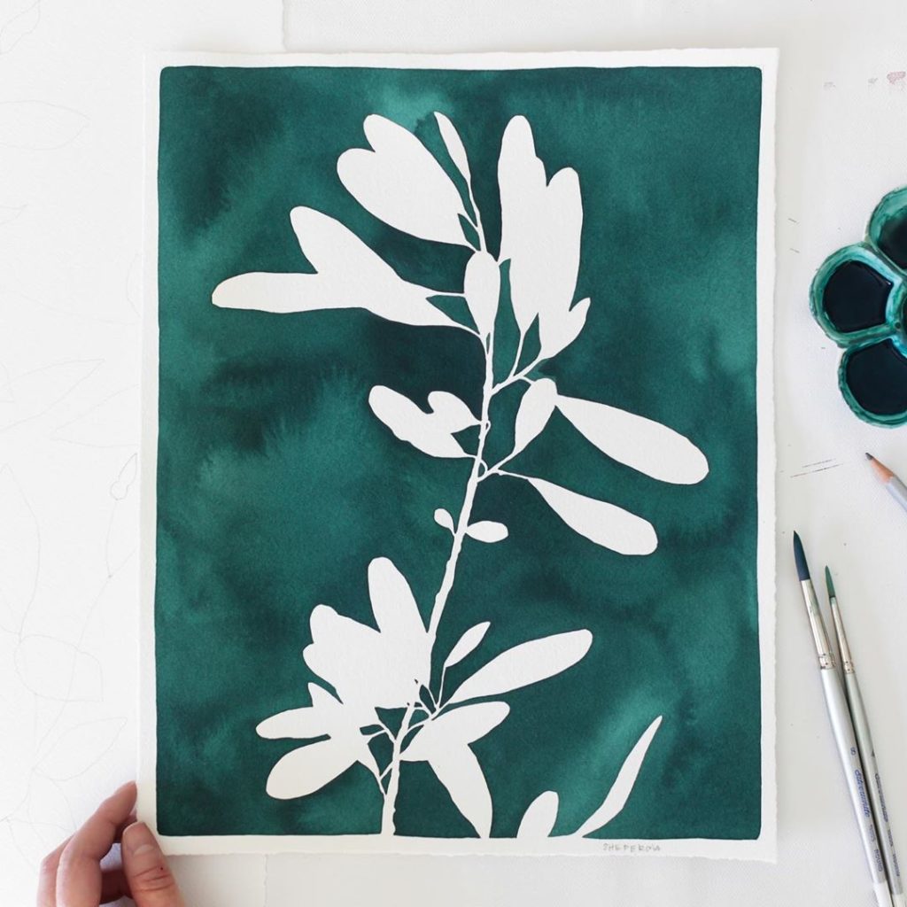 Mmmmm... super saturated Prussian green  #youcouldbevelvet
The texture is so har...