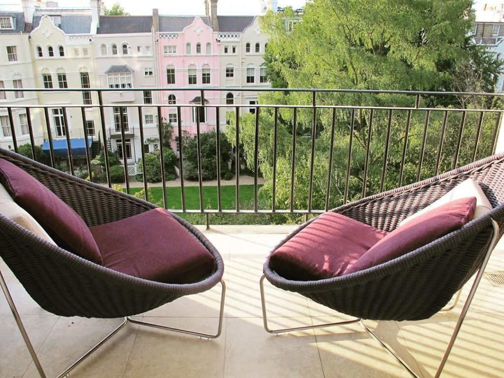 #nido chair by #paolalenti on a small #terrace we designed in #nottinghill 
#lon...