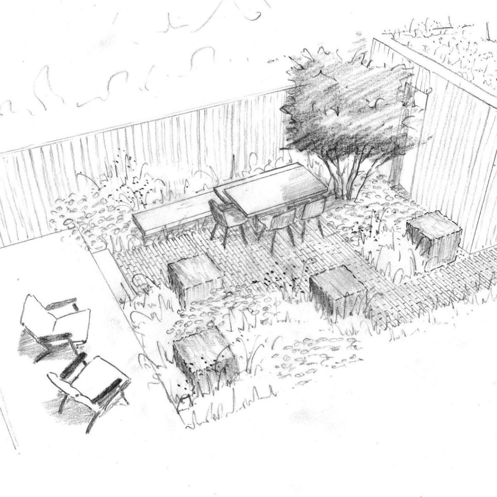 sheilajacklandscapes: Sketch therapy… one option for a contemporary cottage garden. Great to be wor… Sketch therapy... one option for a contemporary cottage garden. Great to be wor...