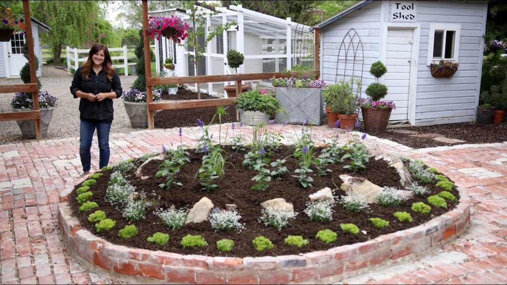 Planting up Our Brick Circle Patio Area! 💚🌿// Garden Answer