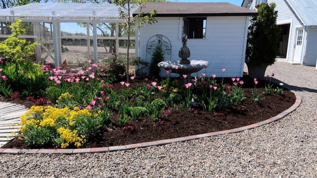 Edging a Flower Bed w/ Bricks and Planting a Maple Tree! 💪🌳// Garden Answer