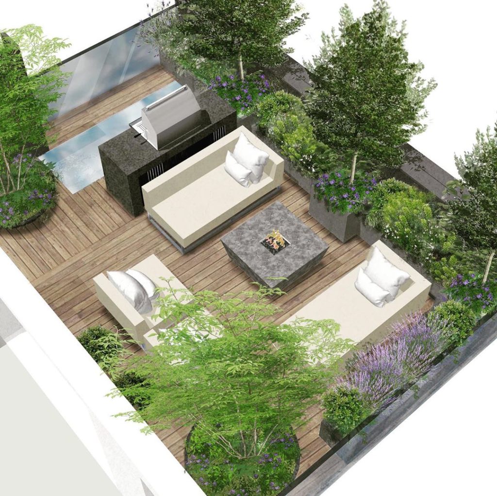 A #cgirender for the #roofterrace we finished late last year- just in time for o...