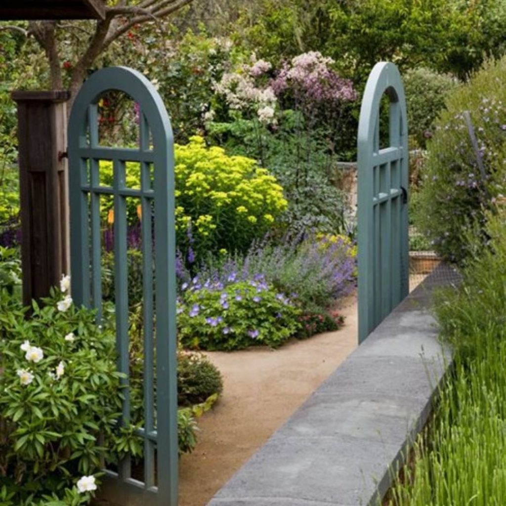 Linda shared spring garden inspiration, plants for hummingbirds, a hillside tran...