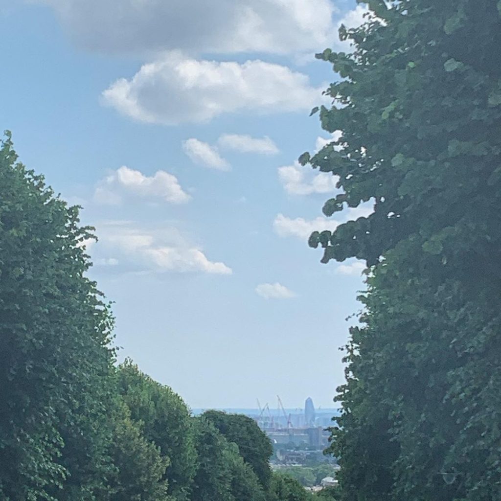 Even the haziest of hazy clouds are welcome today. So glad to be outside in the ...