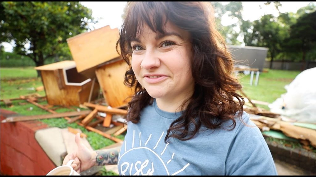 We got HOW MUCH Rain?! (My kitchen is in the front yard) | VLOG