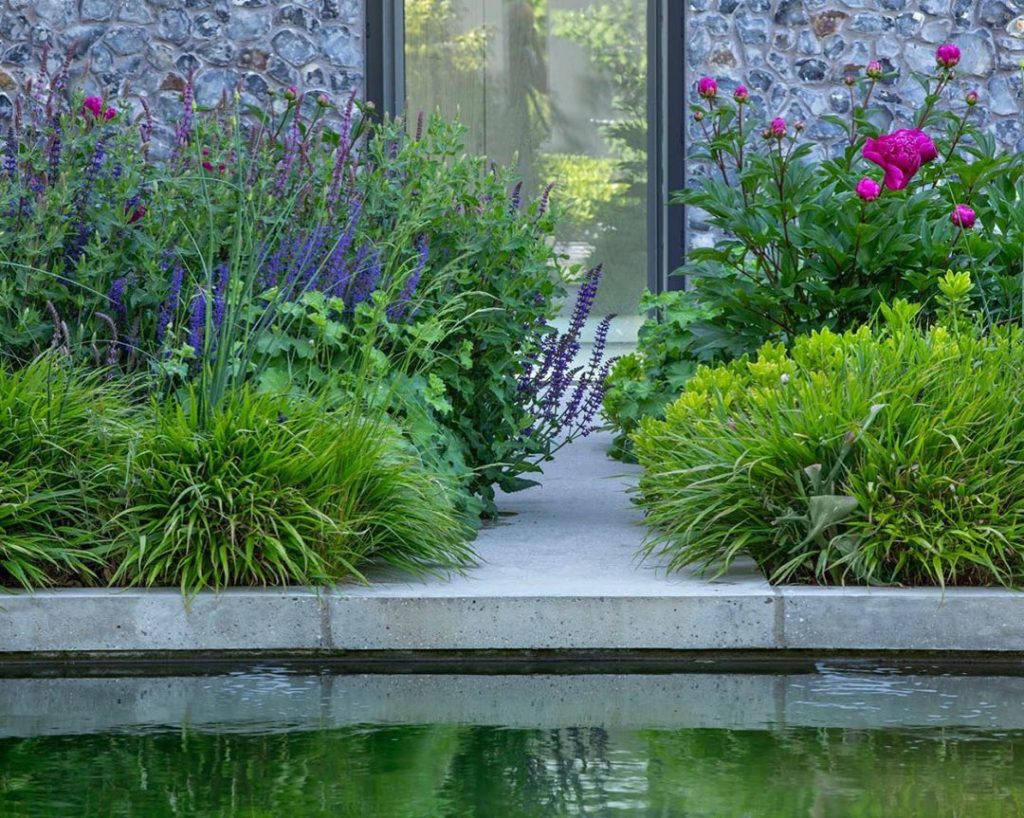 Lovely shot of the inner #courtyard of a #garden in Oxfordshire we designed. #wa...