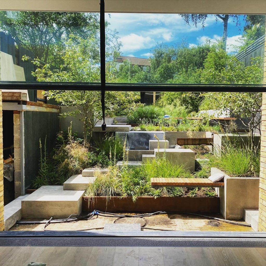 Not quite finished, but you can already see what a good view this is going to be...