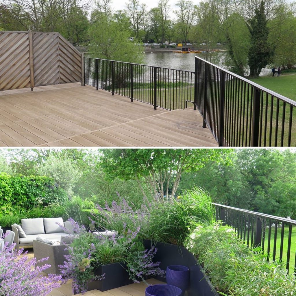 #beforeandafter of #riverside #roofterrace in #berkshire - just shows what one c...