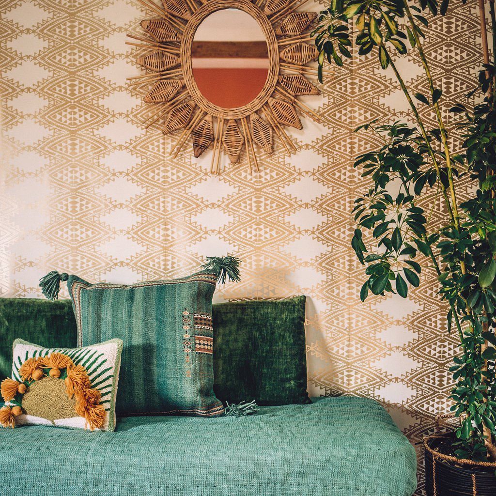 Because our Aisha wallpaper is a whole mood  #jungalow...