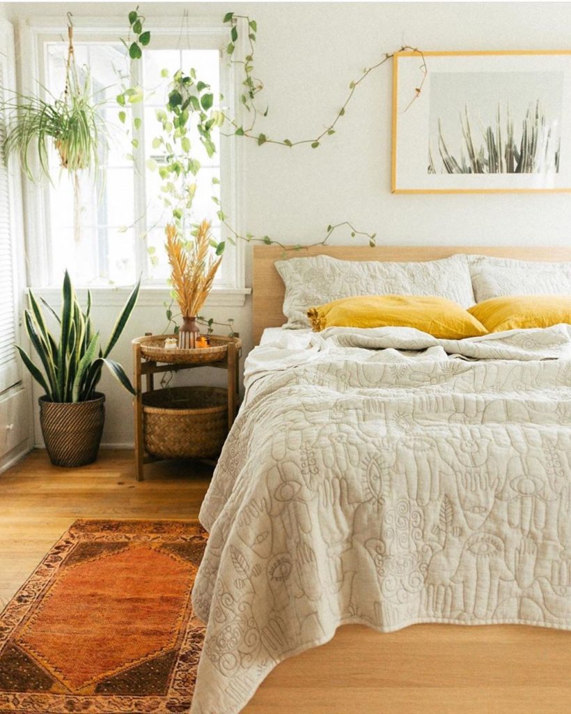 Our Hamsa quilt is baaaaack!! And looking prettier than ever in the home of @sar...