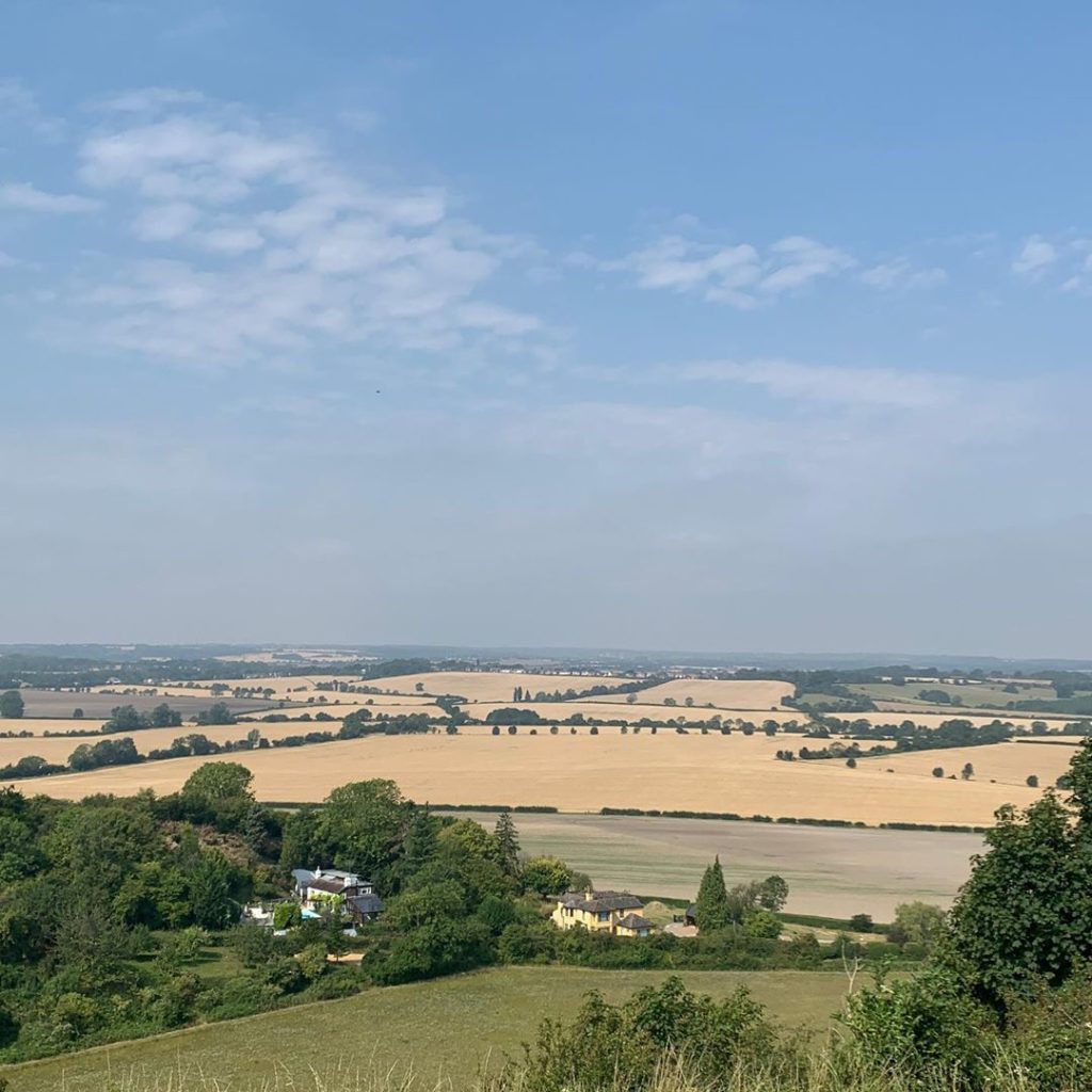 A little bit of beautiful rolling British countryside, although the temperature ...