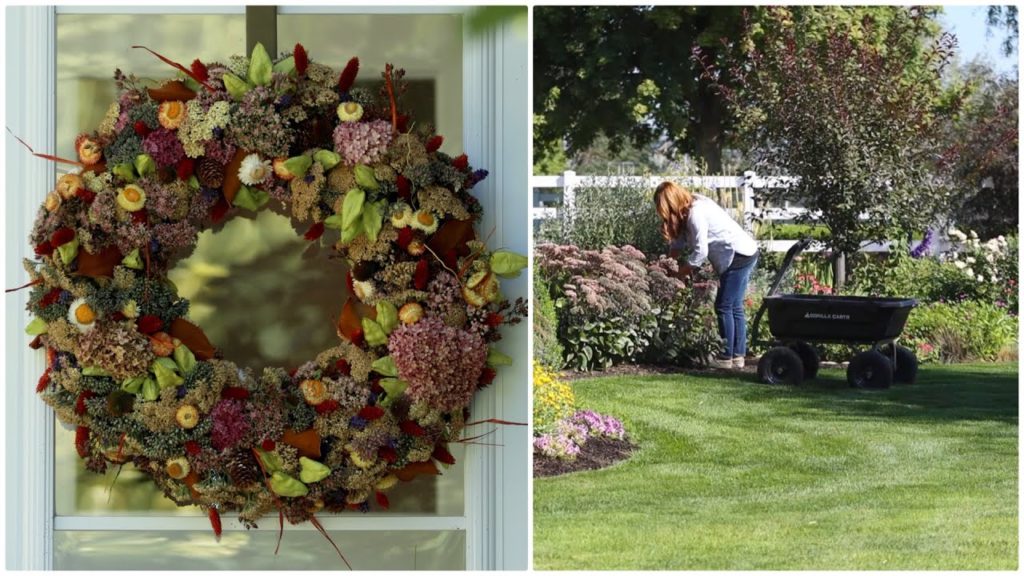 Garden Answer: Gathering Things From the Garden to Make a Wreath! 🧡🌿✂️ // Garden Answer Gathering Things From the Garden to Make a Wreath! 🧡🌿✂️ // Garden Answer