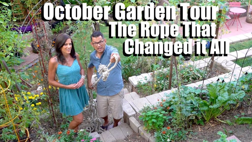 October Garden Tour / The Story of Our Garden, The Rope That Changed it All!