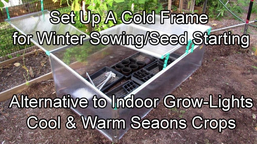 Gary Pilarchik: Set Up a Cold Frame for Winter Sowing/Cool Weather Crop Seed Starting: An Alternative to Grow-Lights Set Up a Cold Frame for Winter Sowing/Cool Weather Crop Seed Starting: An Alternative to Grow-Lights