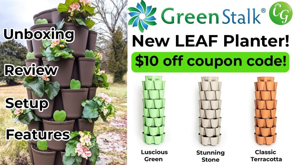 California Gardening: NEW! Green Stalk LEAF Planter Vertical Container Garden – Unboxing & Review! NEW! Green Stalk LEAF Planter Vertical Container Garden - Unboxing & Review!