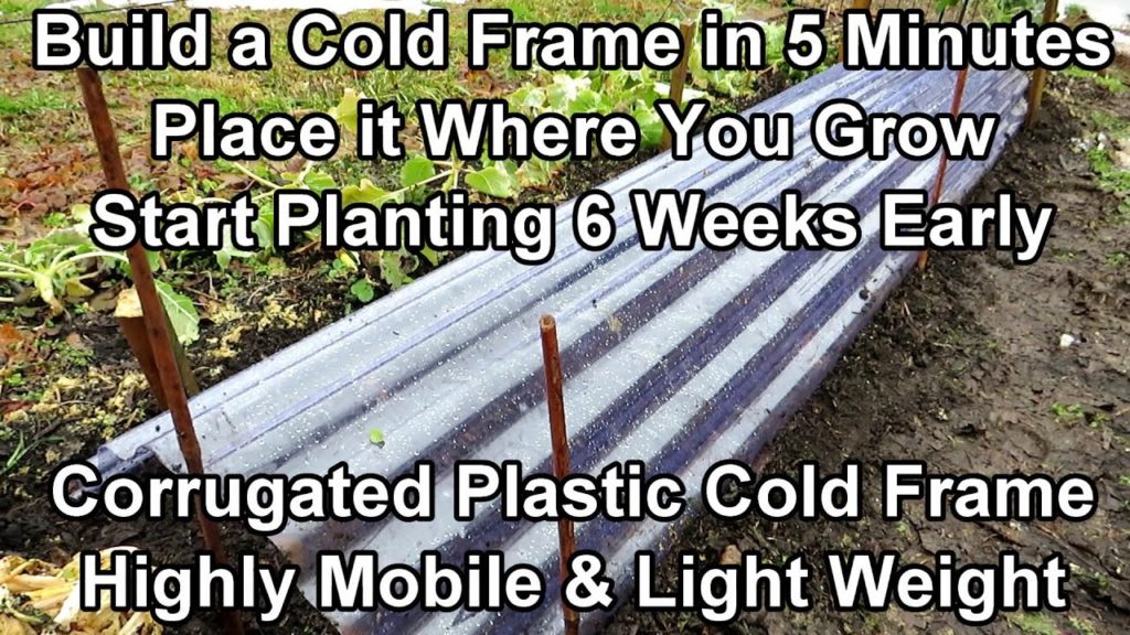 Gary Pilarchik: Build a 5 Minute Corrugated Plastic Cold Frame & Start Planting 4-6 Weeks Early: Cool Crop Plantings Build a 5 Minute Corrugated Plastic Cold Frame & Start Planting 4-6 Weeks Early: Cool Crop Plantings