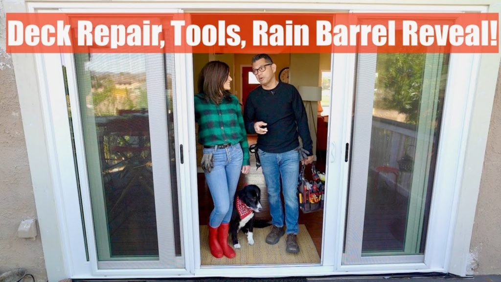 Deck Repair, Tool Organization, Rain Barrel Reveal! / Beyond the Garden Project  #2 🔨🌧🛢