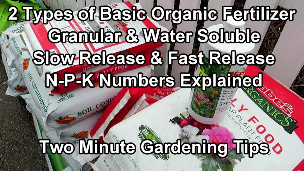 The 2 Basic Types of Organic Fertilizers U Need, What I'm Using, NPK Explained: Two Minute TRG Tips