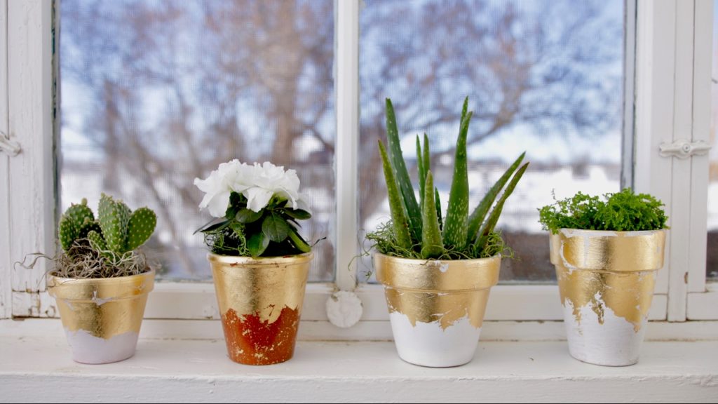 Garden Answer: How To Gold Leaf A Pot (Fast Version) // Garden Answer How To Gold Leaf A Pot (Fast Version) // Garden Answer