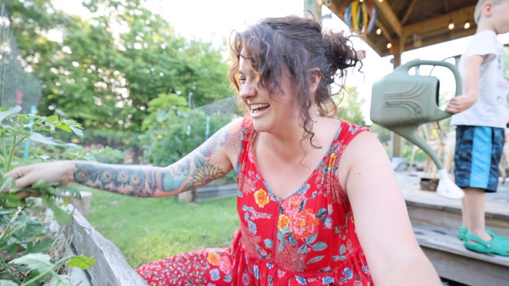 Tomato Maintenance (Benjamin prunes the tomato plants) | VLOG