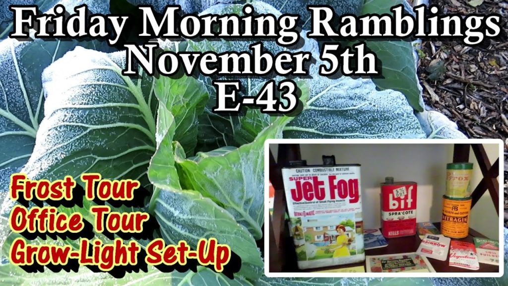 Frost Garden & My Office Tour and Setting Up a Grow-Light Station: FM Gardening Ramblings E-43