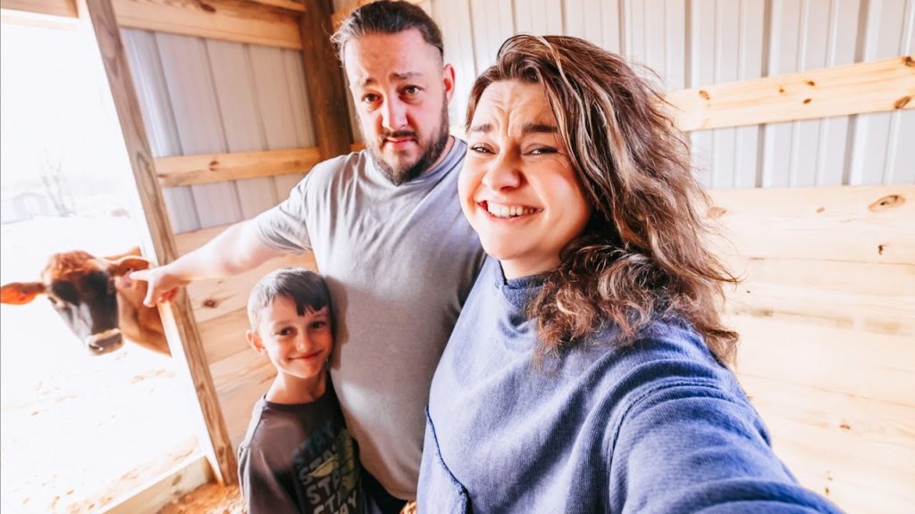 Tour our NEW BARN (& she won't leave him alone!) | VLOG