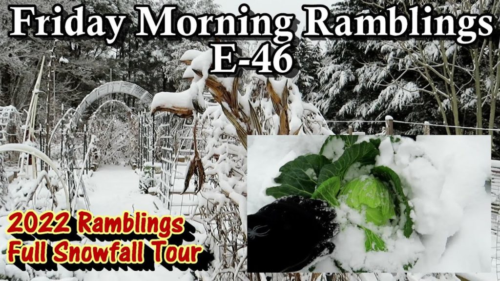 Start of the 2022 Season with Full Snow Tour, Snow Tolerant Crops, Tips: FM Gardening Ramblings E-46