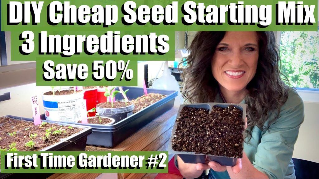 CaliKim: How to Make 3 Ingredient Seed Starting Mix for 50% Less Than Store Bought/First Time Gardener #2 How to Make 3 Ingredient Seed Starting Mix for 50% Less Than Store Bought/First Time Gardener #2