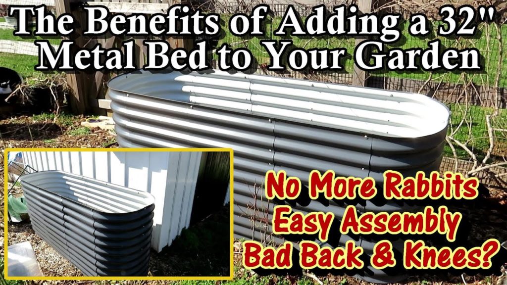 A 32" (80 cm) Corrugated Metal Raised Bed for Bad Knees & Backs and to Stop Moles, Voles & Rabbits