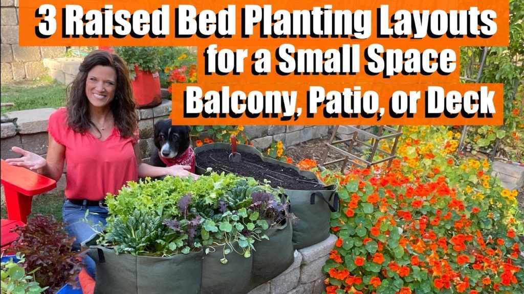 3 Raised Bed Planting Layouts for a Small Space - Balcony, Patio or Deck / Raised Bed Garden #7