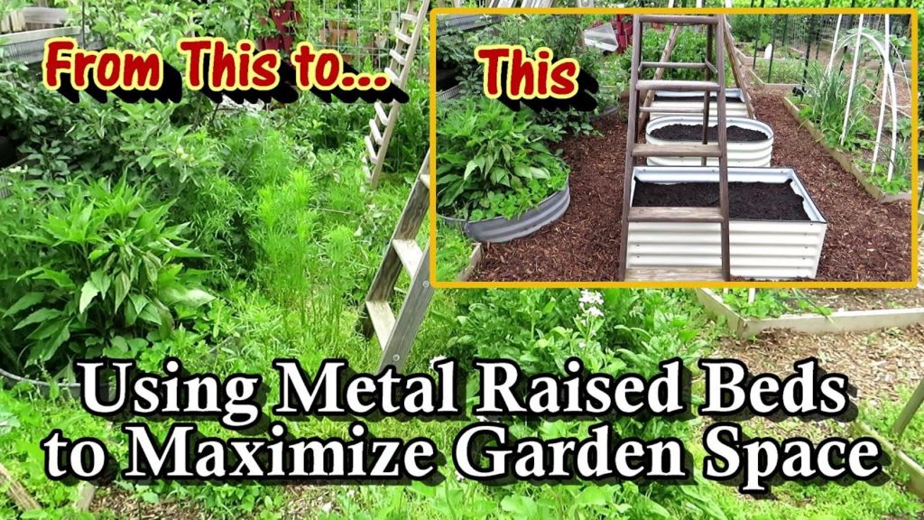 How to Use Metal Raised Beds to Redesign a Garden Space & Maximize the Growing Area: Before & After
