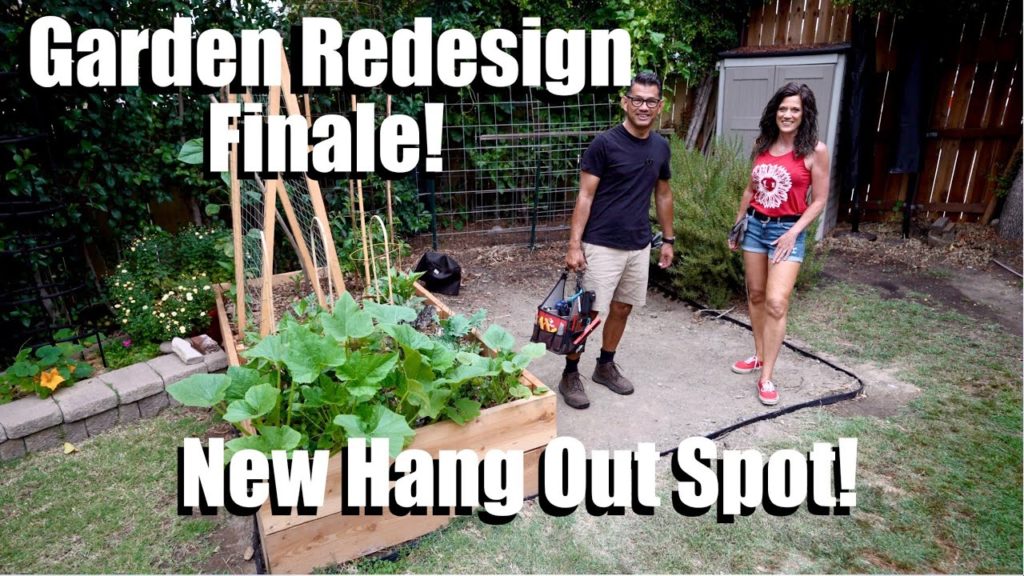 Garden Redesign Finale - New Raised Bed Hang Out Spot! / Raised Bed Garden #10