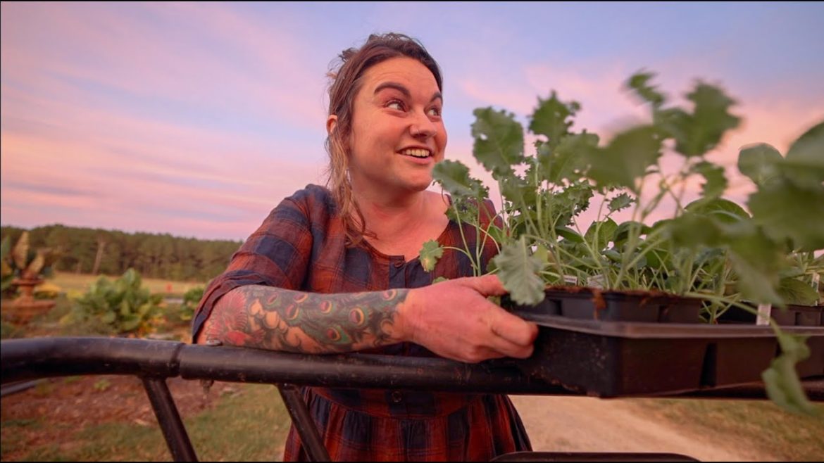 Golden Hour Garden Planting with Jess and Miah | VLOG