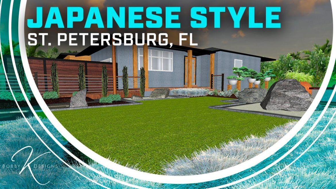 FRONT YARD LANDSCAPE DESIGN//Japanese Style is INCREDIBLE!