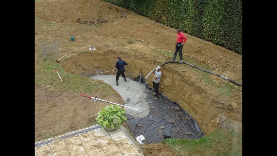 The making of a Japanese koipond and Zen garden
