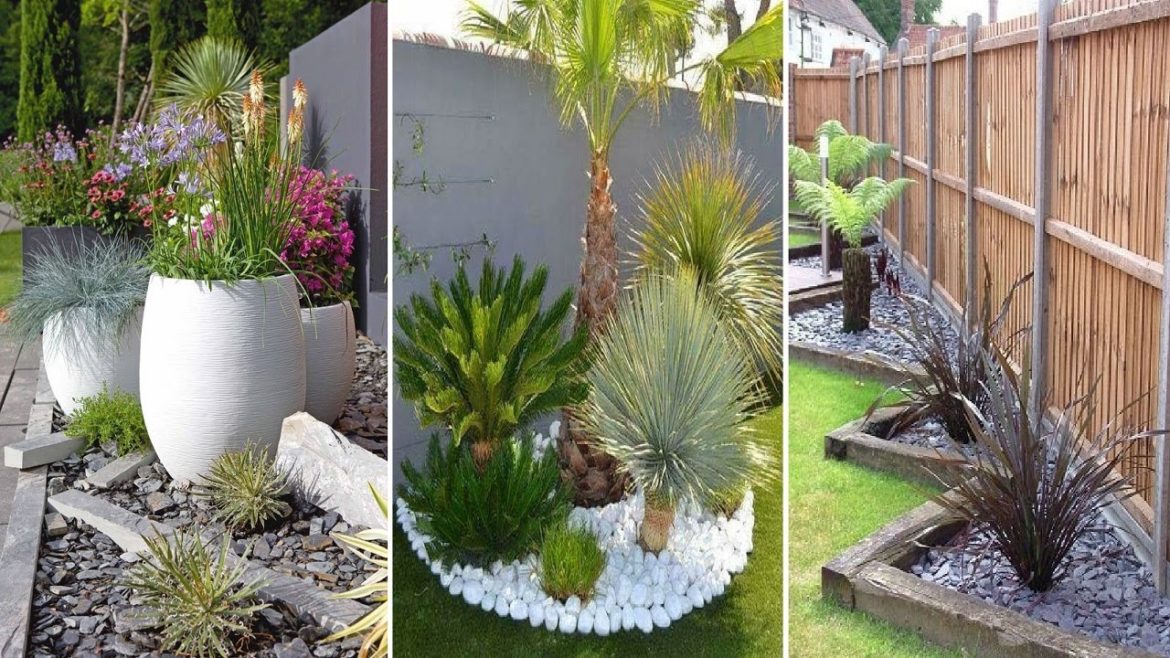 39 Simple Yet Beautiful Stone Front Yard Landscaping Ideas | garden ideas