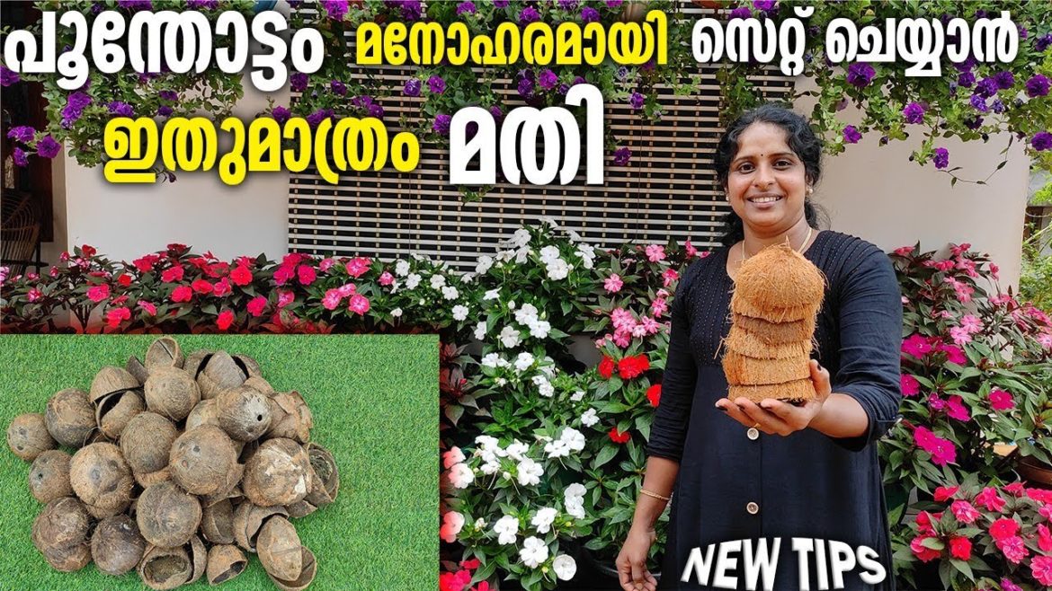 വീട്ടിൽ ഉള്ള ഇത് മതി പുന്തോട്ടം മനോഹരമാക്കാൻ |Garden Setting New Tips