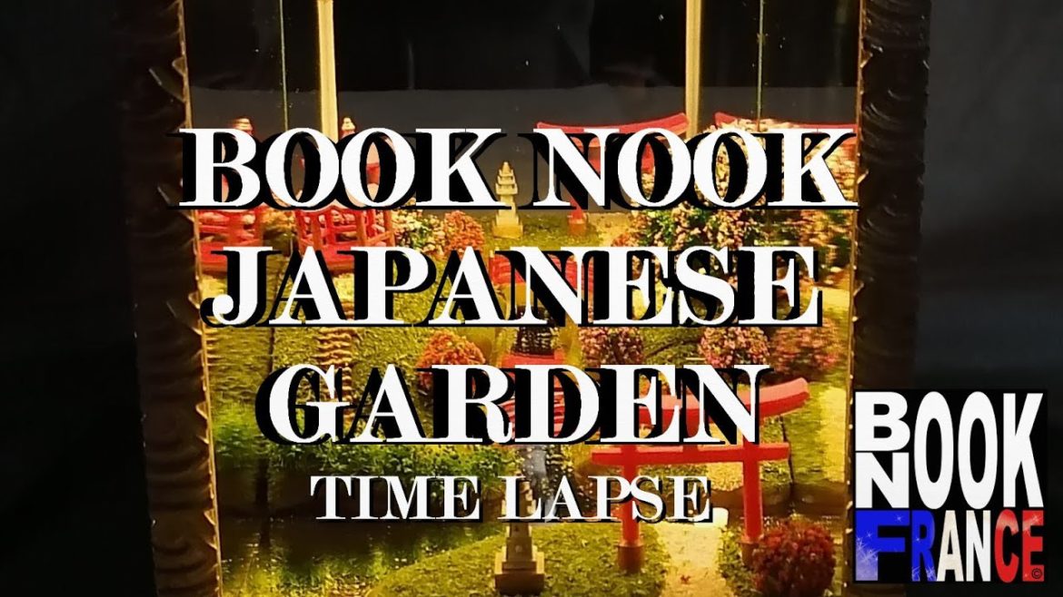 DIORAMA BOOKNOOK FRANCE JAPANESE GARDEN time laps