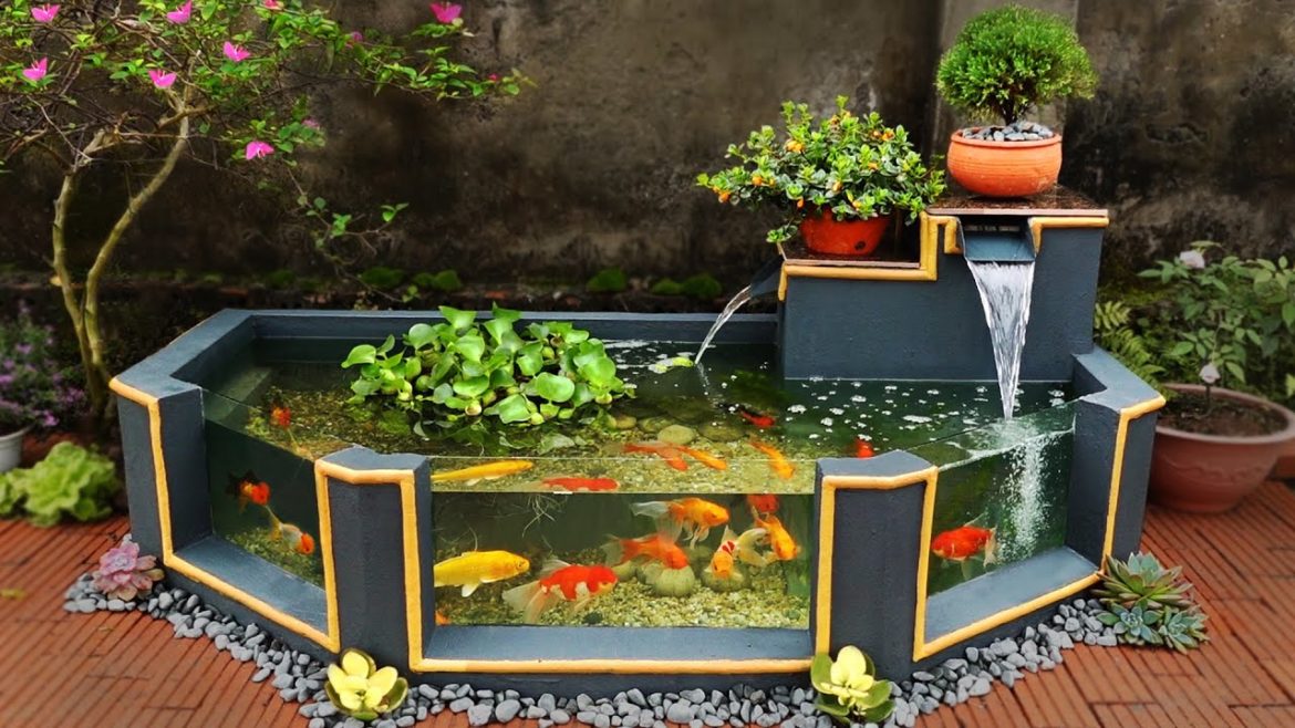 Garden Design Ideas - Turn Ugly Garden Corner Into a Beautiful Waterfall Aquarium Garden