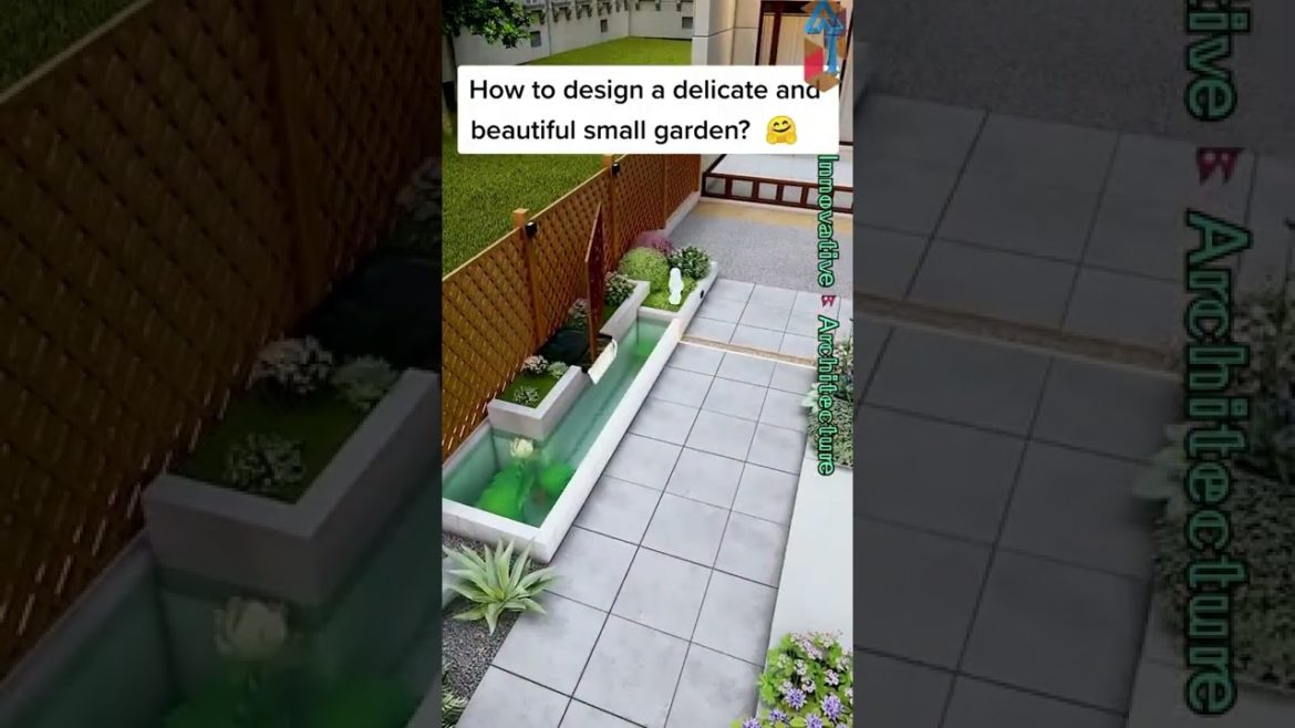 Beautiful Delicate small garden design.#shorts #DIY #architecture #home #decoration