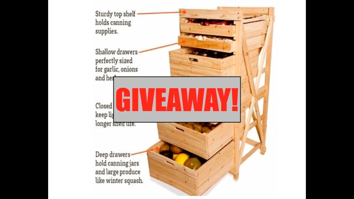 GIVEAWAY~Deep Drawer Harvest Storage Rack by Gardener's Supply Company GIVEAWAY~Deep Drawer Harvest Storage Rack by Gardener's Supply Company