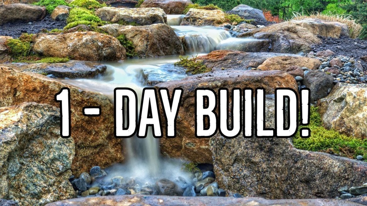 ONE DAY Pondless WATERFALL | PATIO FALLS